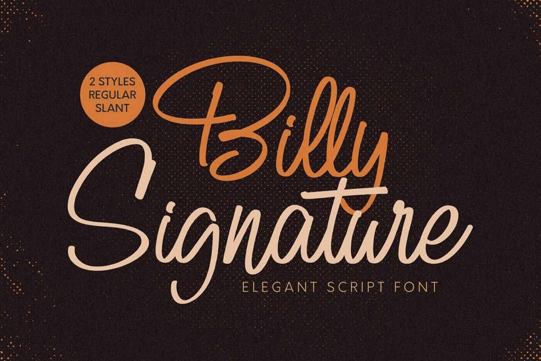 Billy Signature - Free Handwritten Script Font