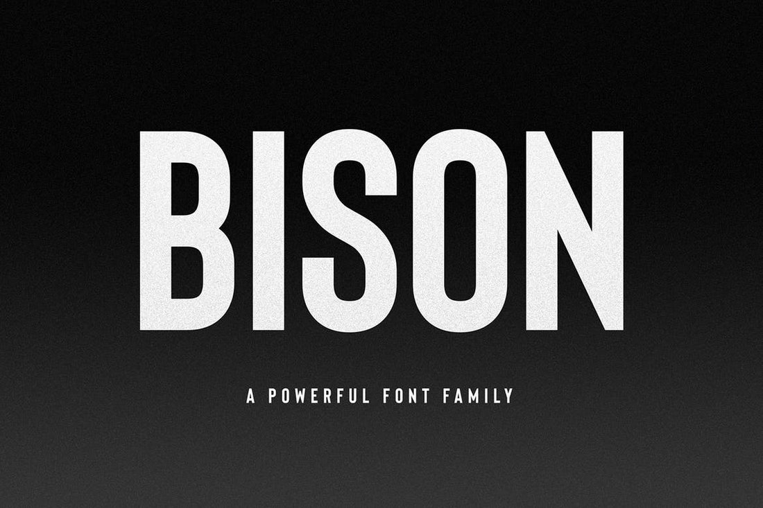 Bison Lettertypefamilie