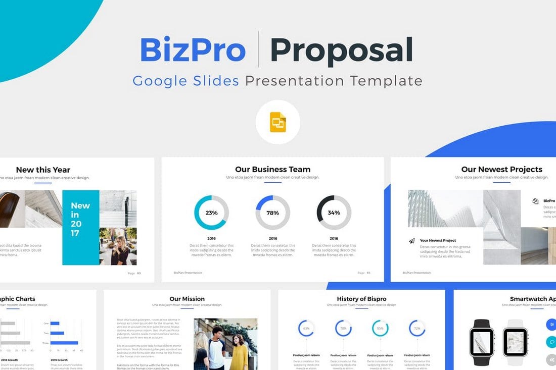 BizPro-Google-Slide-Presentation-Template 25+ Modern, Premium Google Slides Templates & Themes design tips 