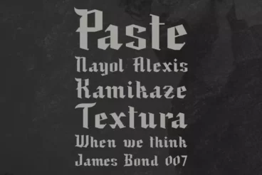 Second alternate image for Black Baron Gothic Font