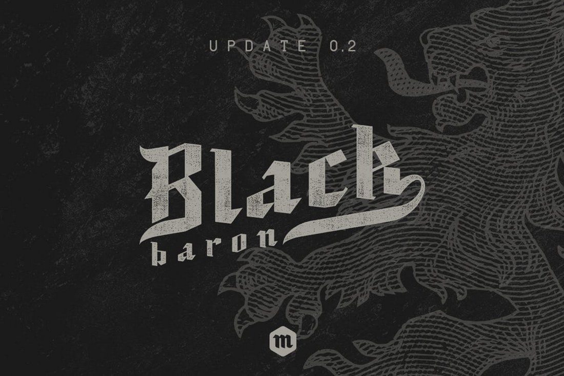 Black-Baron 35+ Best Blackletter Fonts design tips 