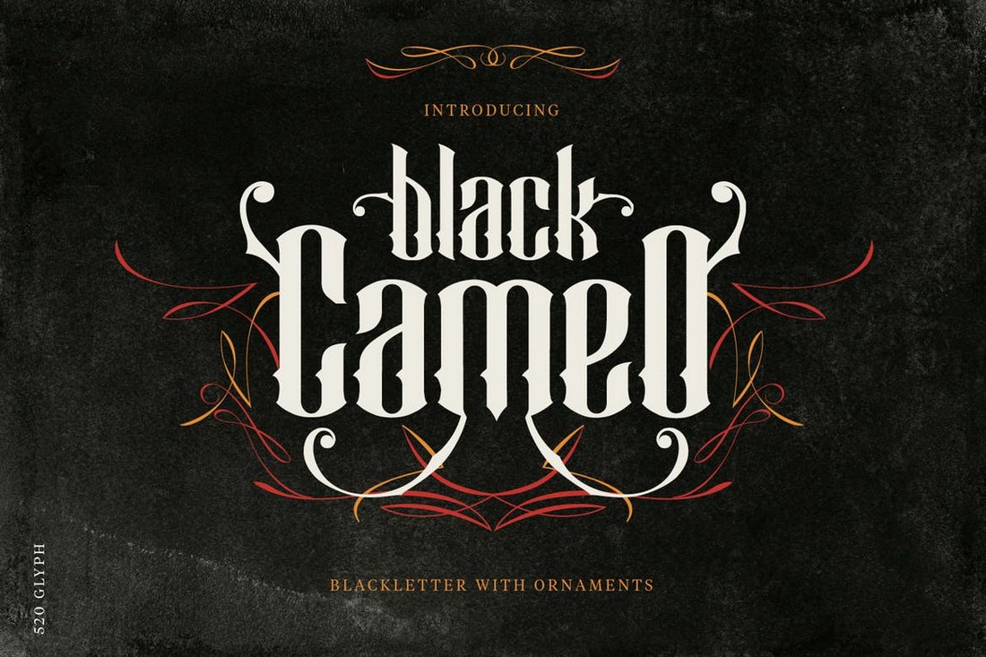 Black-Cameo-Stylish-Blackletter-Font 35+ Best Blackletter Fonts design tips 