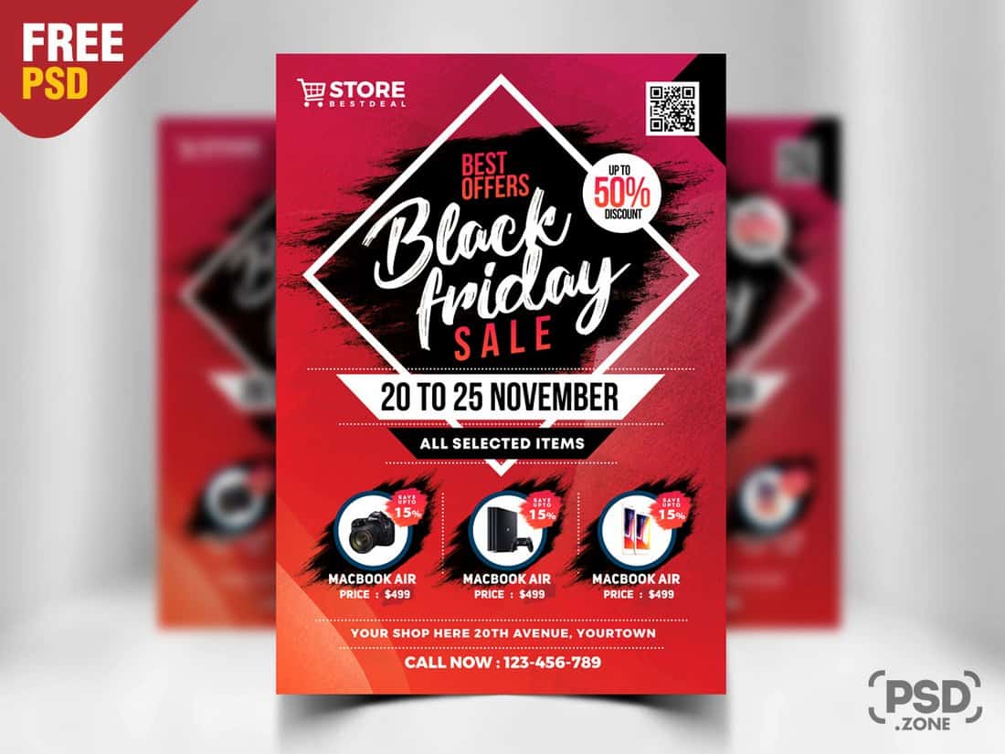 Black Friday Sale Free Flyer Template