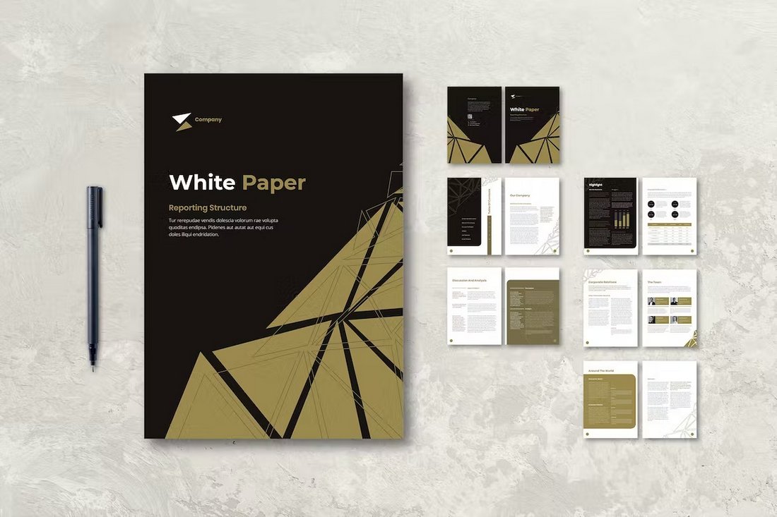 black and white paper designs