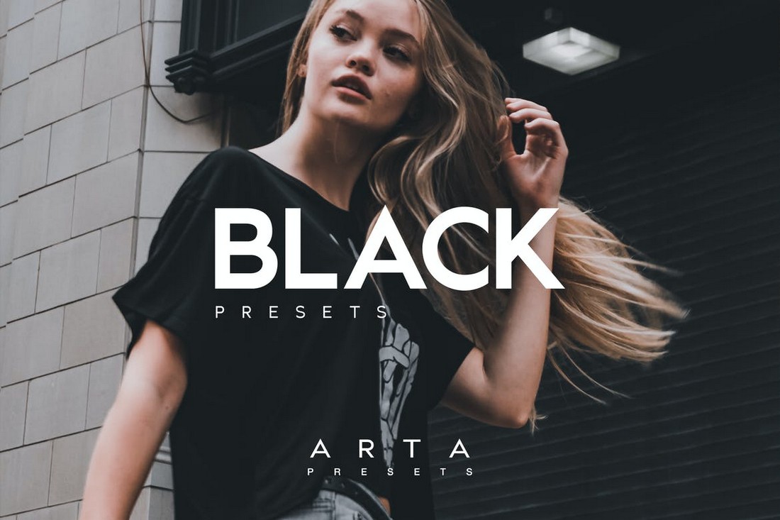 Black - Portrait Mobile Lightroom Presets