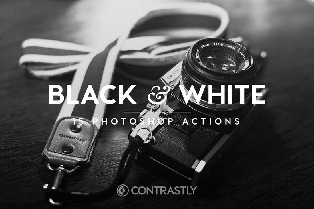 Black-White-Photoshop-Actions-1 20+ Best Black and White Photoshop Actions design tips 