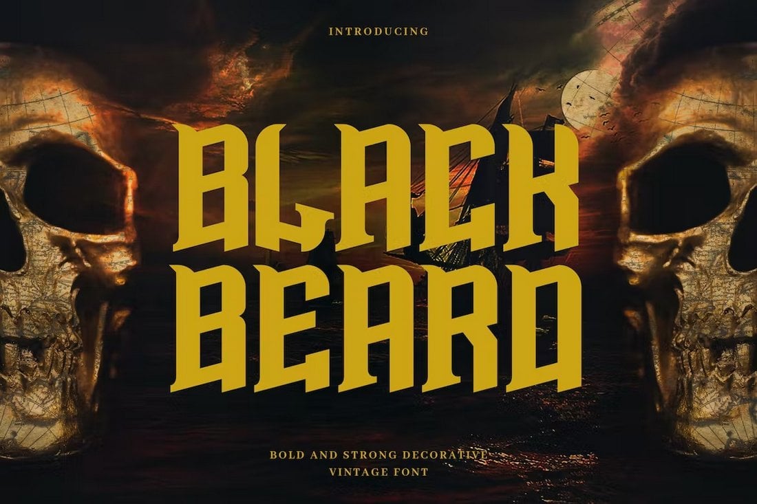 Blackbeard-Vintage-Bold-Pirate-Font 20+ Best Pirate Fonts in 2023 (Free & Pro) design tips  