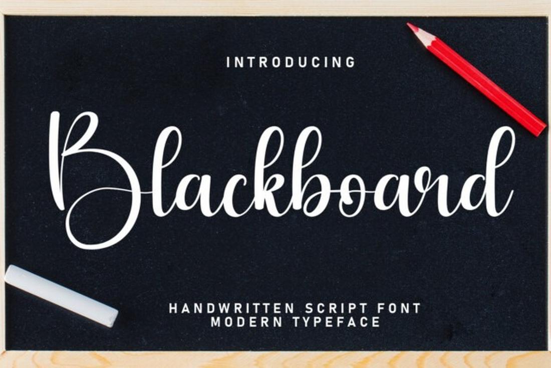 Blackboard - Handwritten Script Font