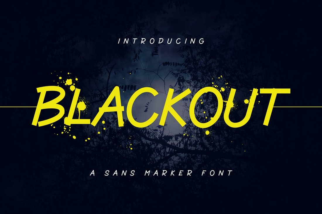 Blackout-Sans-Marker-Font 20+ Best Marker Fonts for Creative Typography 2022 design tips 