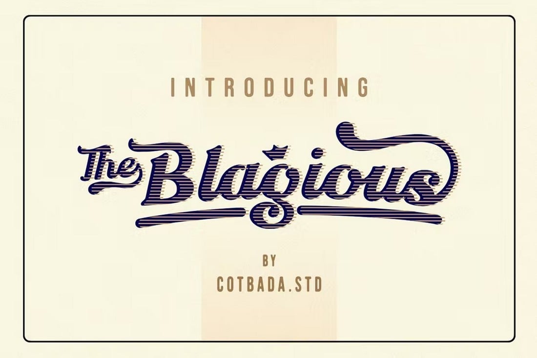 Blagious - Bold Sports Font