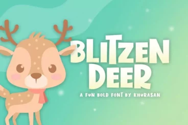 Blitzen Deer Fun Children’s Font