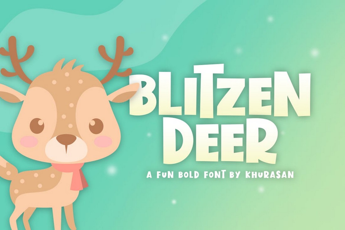 Blitzen Deer - Font Anak yang Menyenangkan