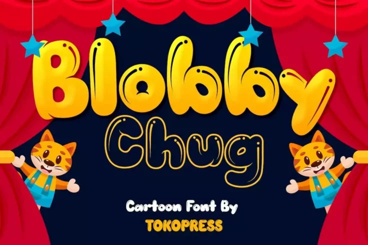View Information about Blobby Chug Kids Blob Font