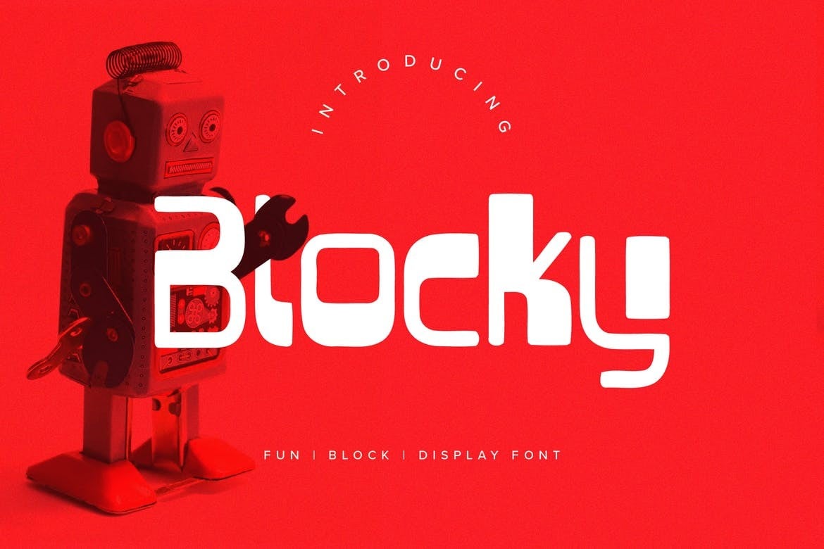 Blocky - Fun Display Font