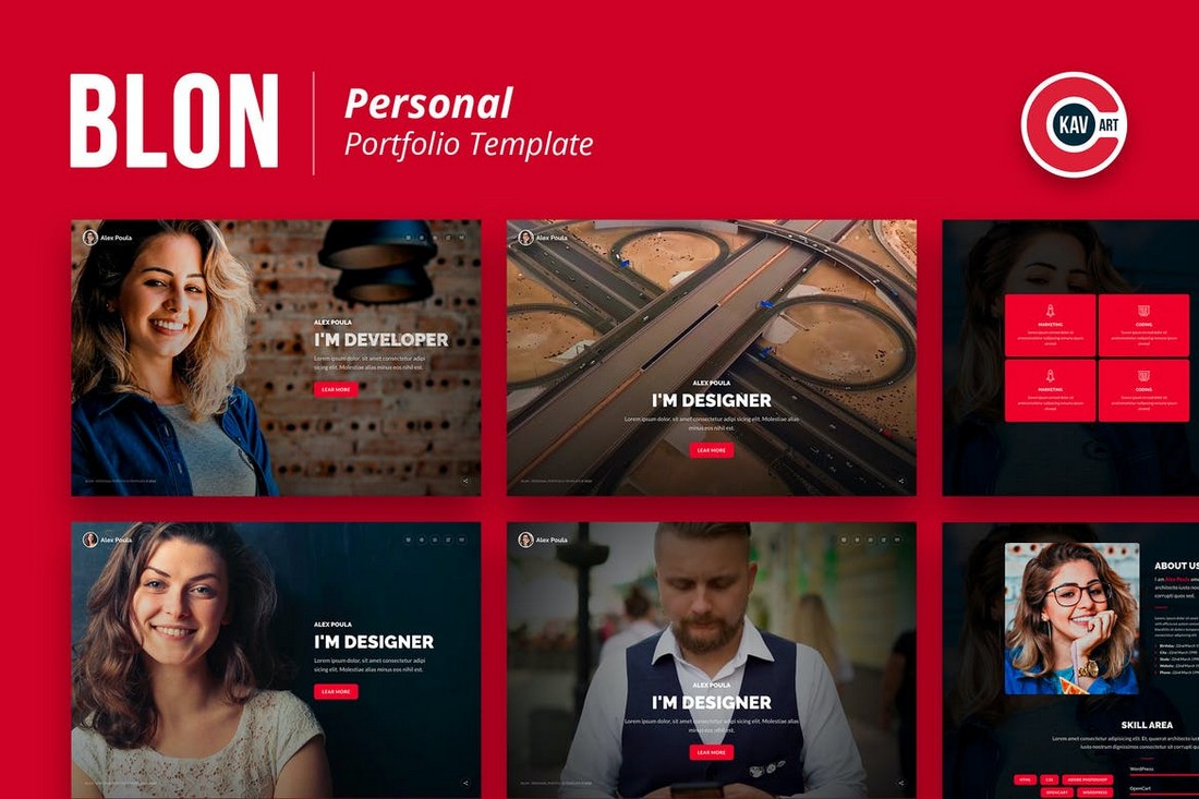 Blon - Personal Portfolio Template