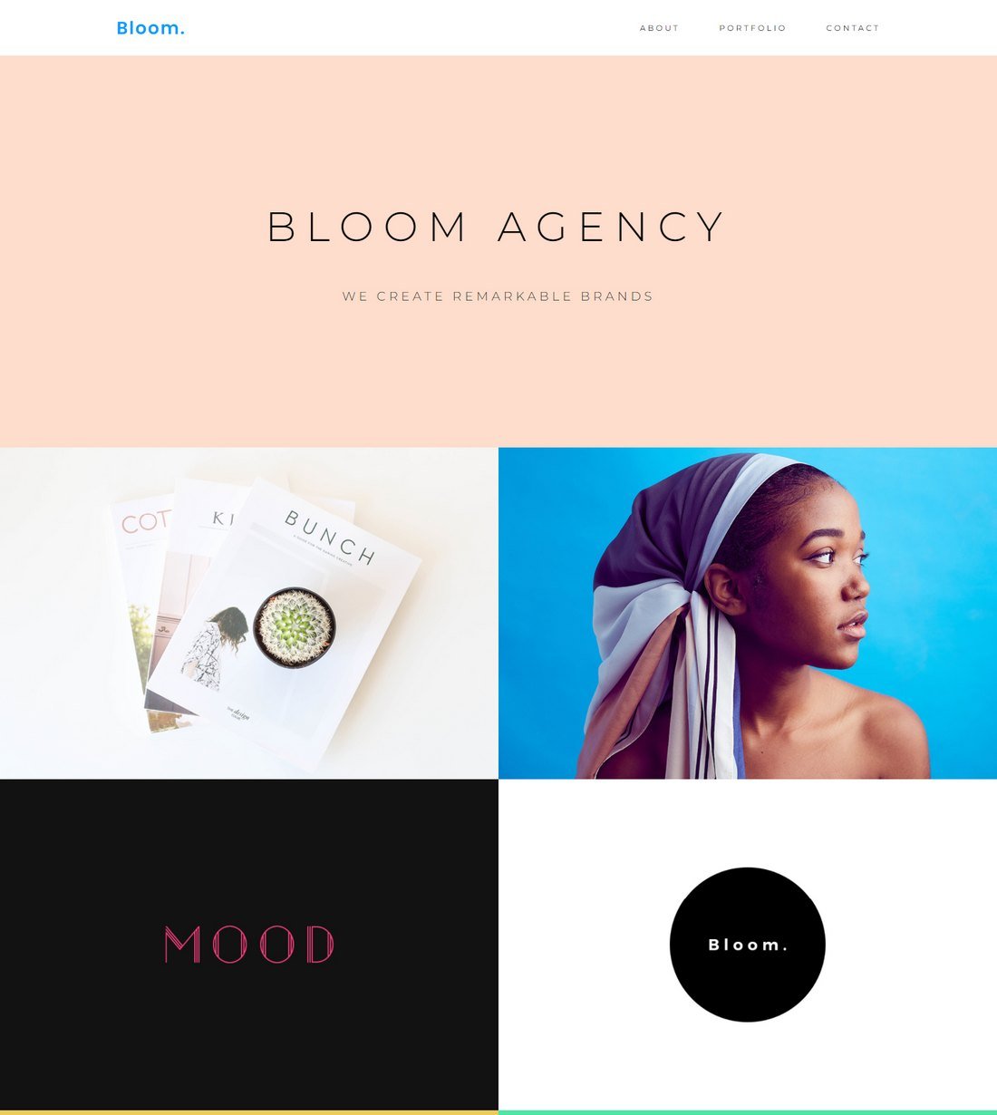 Bloom-Portfolio 10 Rock Solid Website Layout Examples design tips 