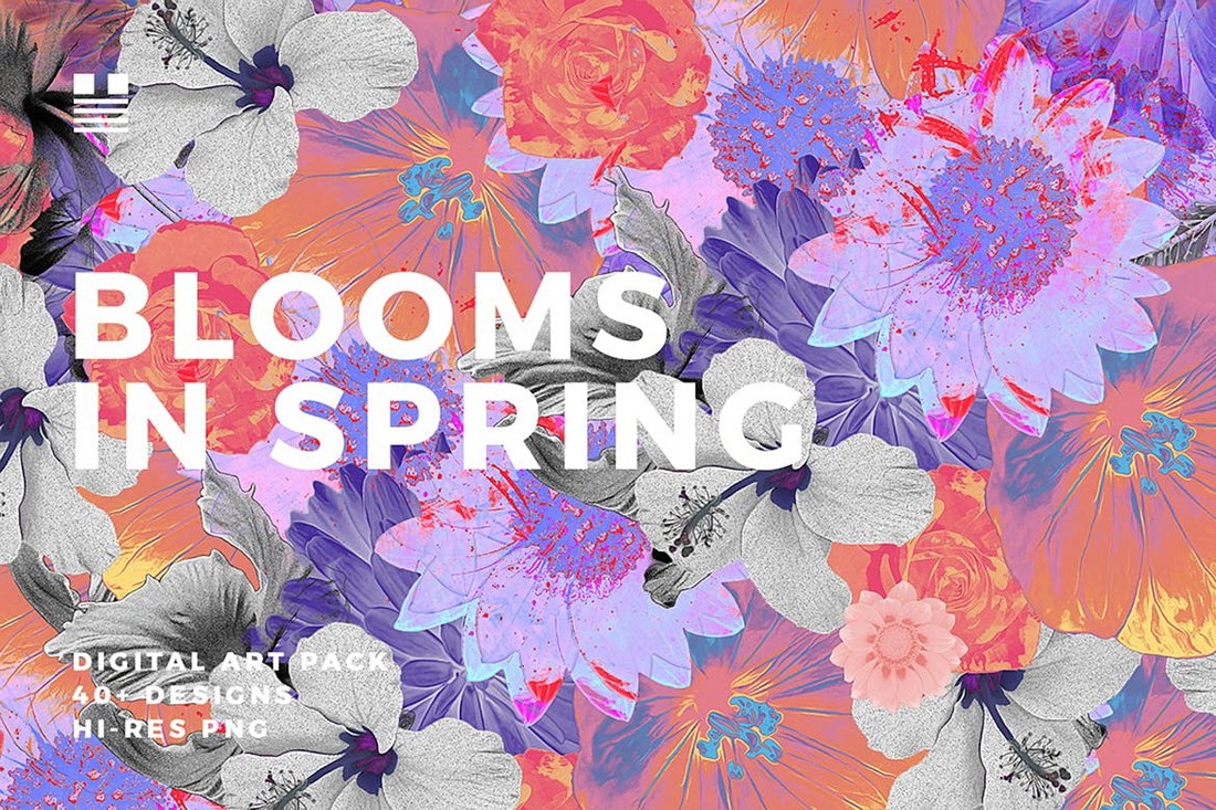 Blooms-in-Spring-Flower-Backgrounds 20+ Best Floral & Flower Background Textures design tips 