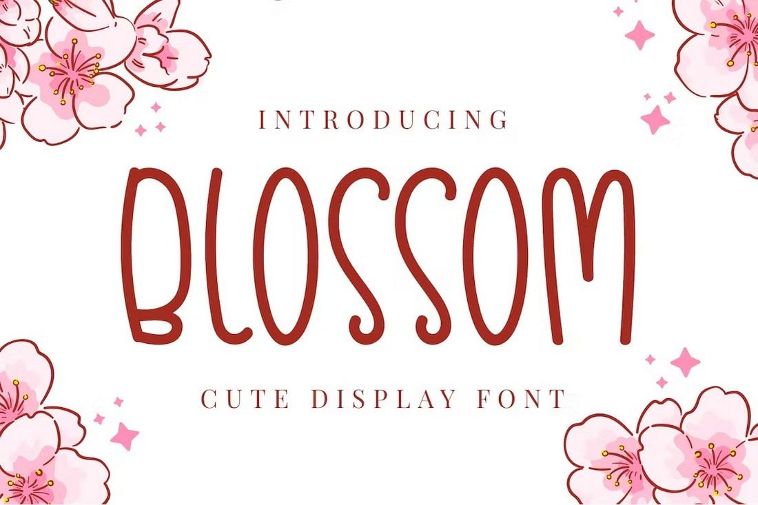 Blossom - Fonte de caligrafia fofa