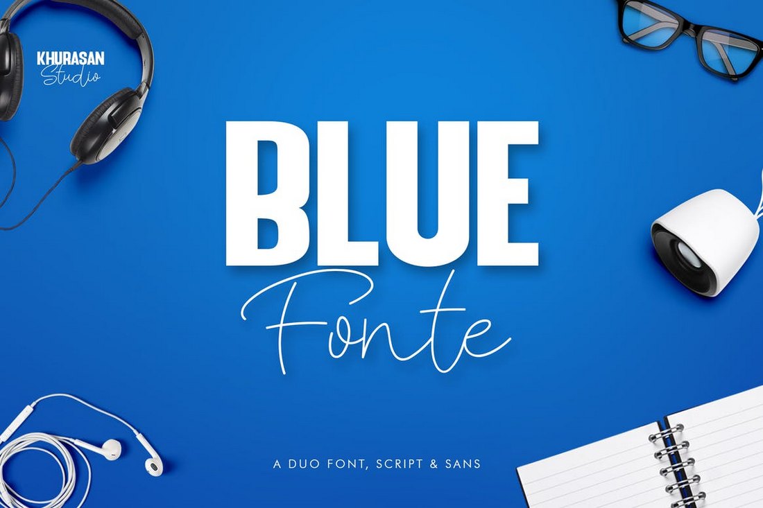 Blue Fonte - Headline Font Duo