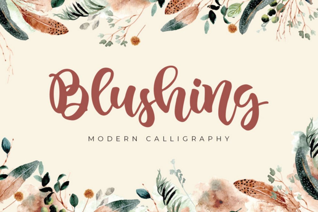 Blushing - Free Autumn Font