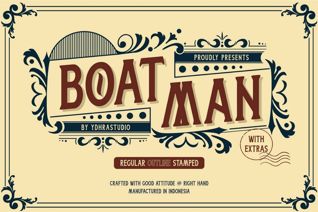Boatman - Free Mid-Century Font