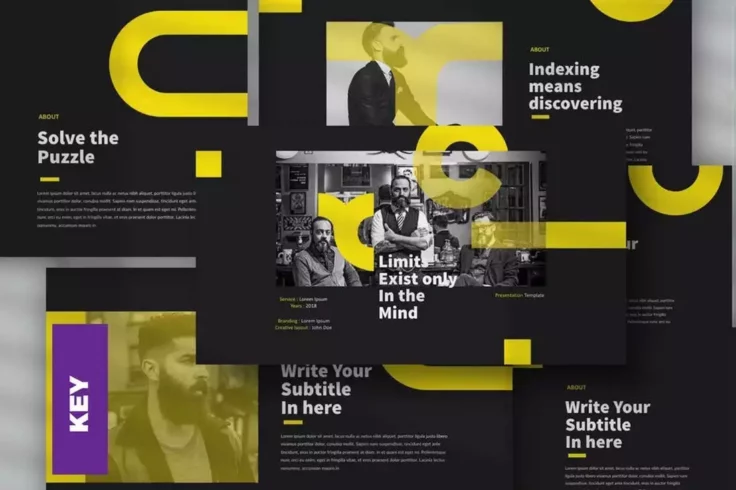View Information about Boeotian Dark Modern Keynote Template