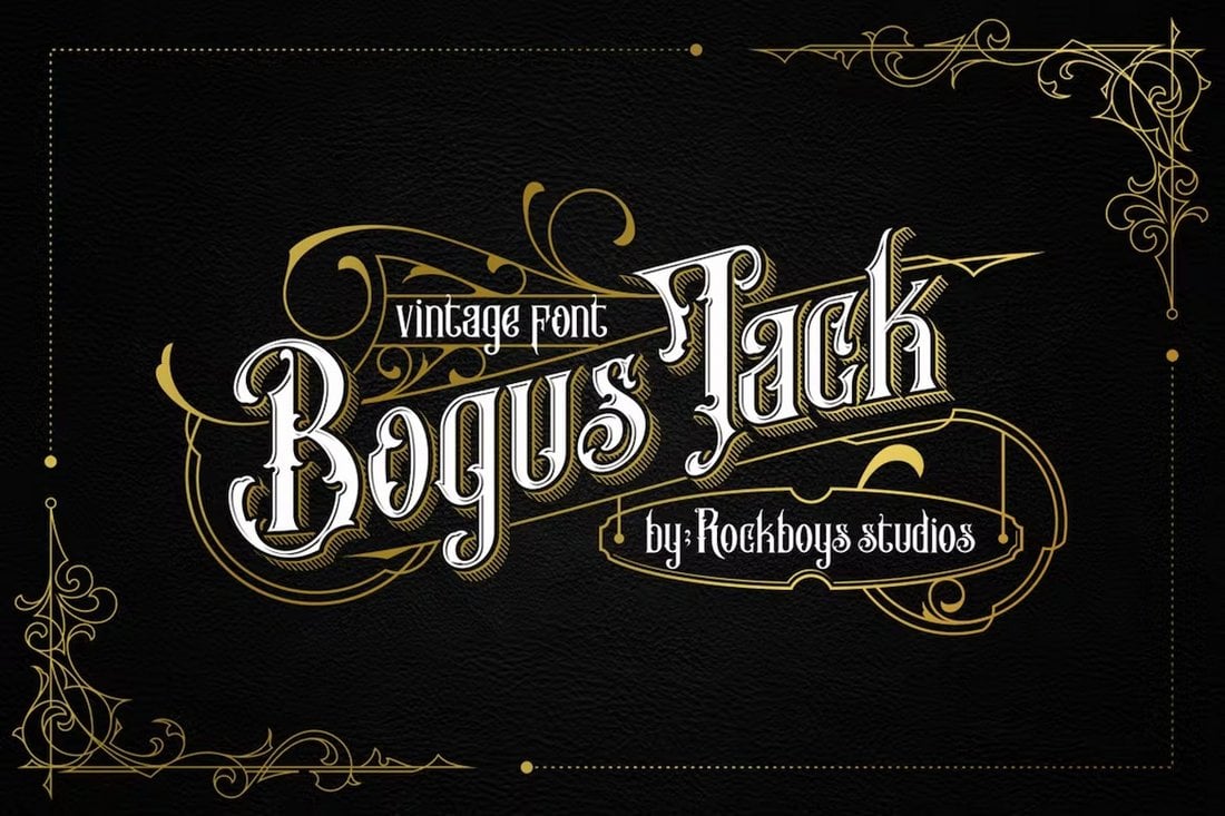 Bogus Jack - Font Bajak Laut Blackletter