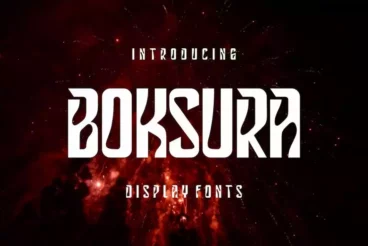 Boksura Stylish Narrow Font