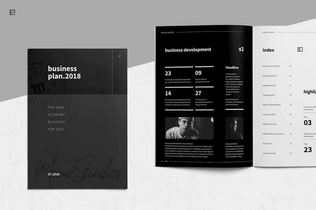 Bold Business Plan Word Template