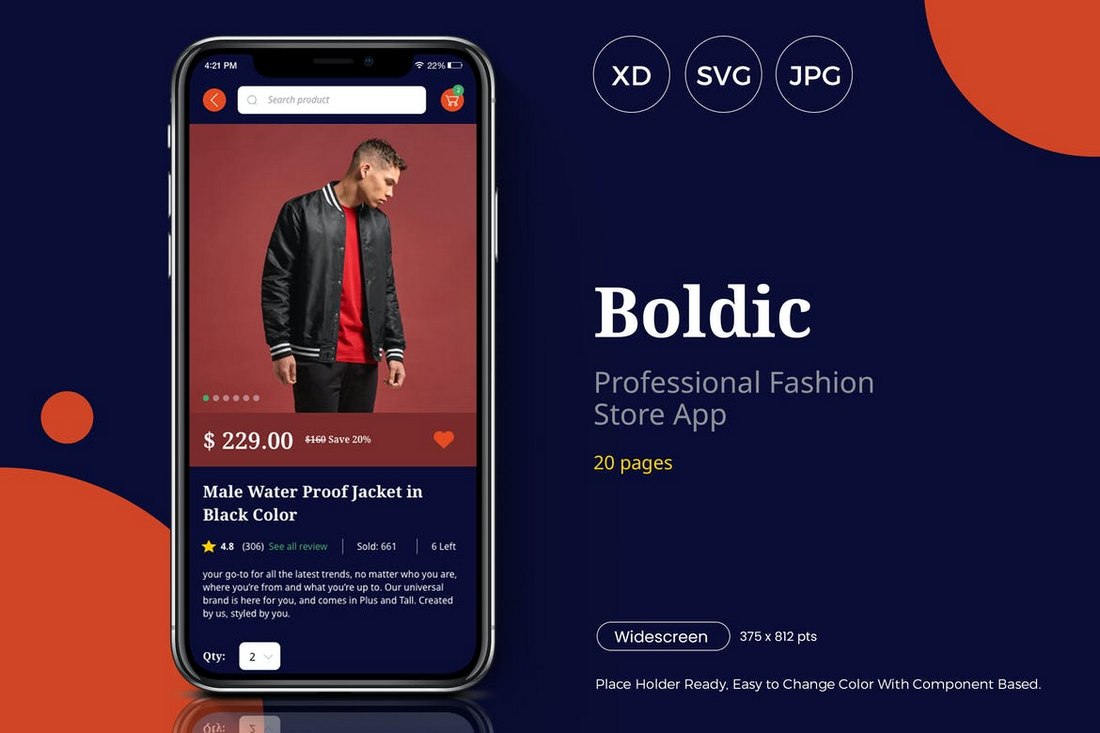 Boldic-Fashion-Store-App-UI-Kit-for-Adobe-XD 30+ Best Adobe XD UI Kits + Templates 2020 design tips 