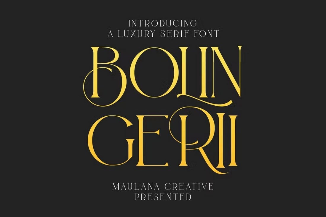 Bolin Gerii - Fonte Serifa Luxo