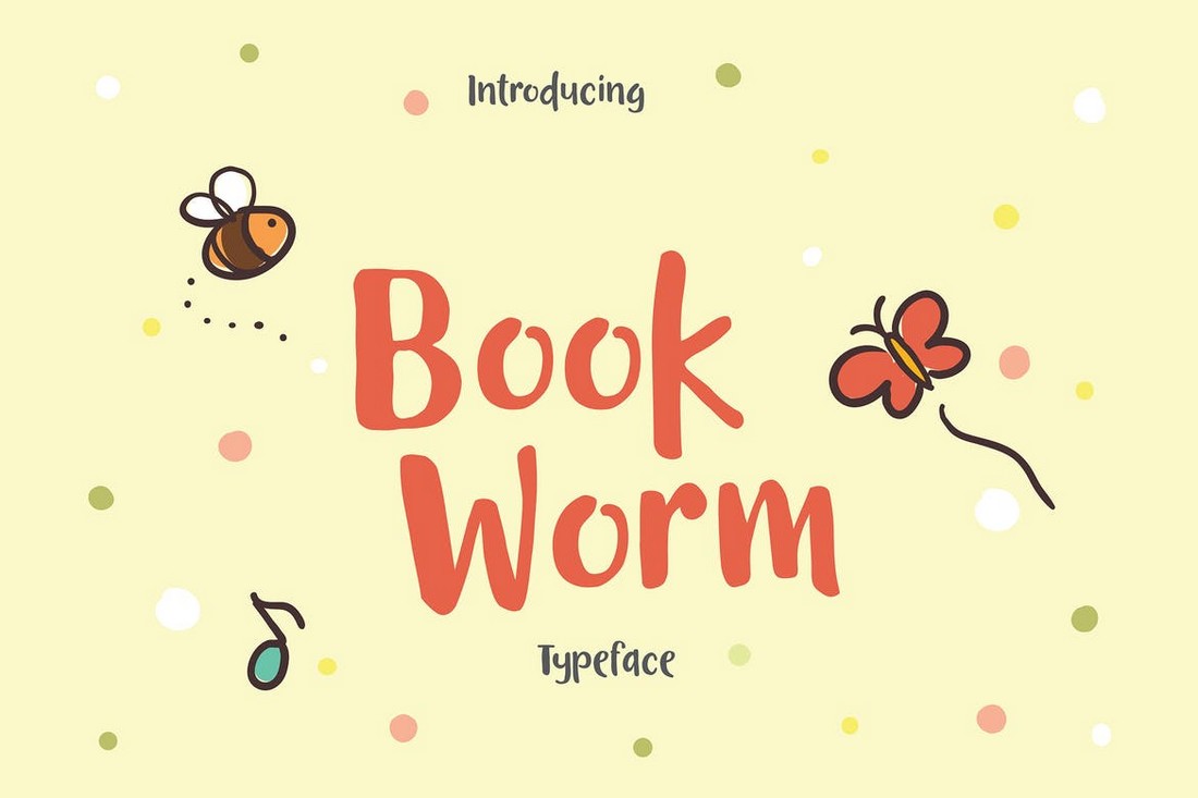 Book Worm - فونت ساده و دوستانه