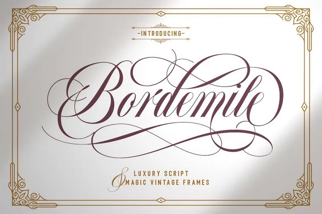 Bordemile-Luxury-Script-Font 25+ Best Luxury & Elegant Fonts in 2022 (Free & Pro) design tips