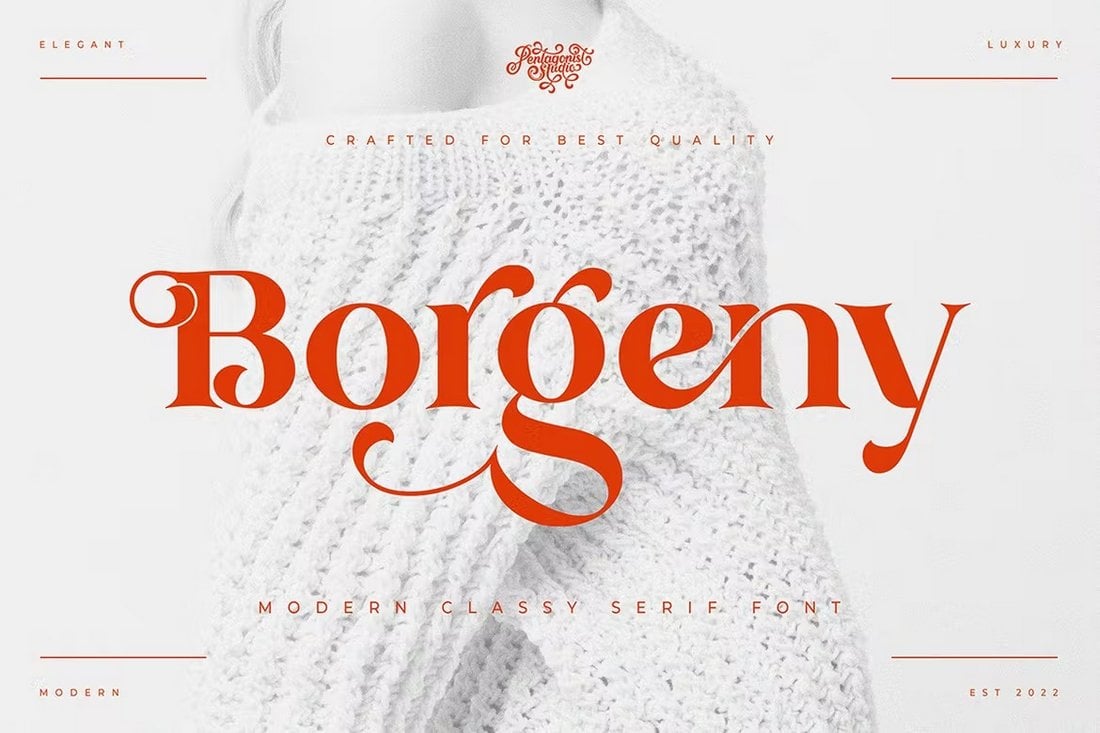 Borgeny - Fonte Serifa Luxo Moderna