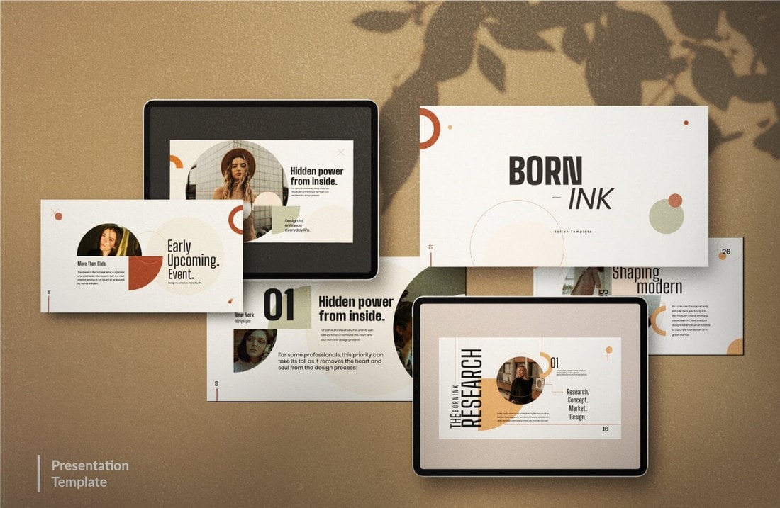 Born-Ink-Free-Modern-Event-PowerPoint-Template 50+ Best Free PowerPoint Templates 2020 design tips 