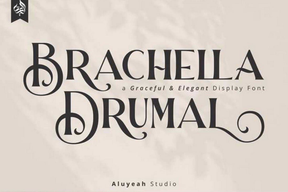 Brachella Drumal - فونت Ligature رایگان