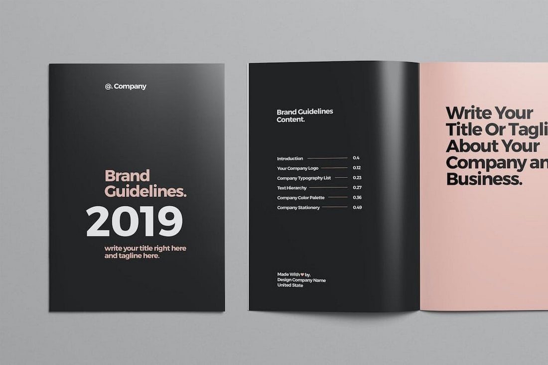 Brand Guideline Digital Brochure Template