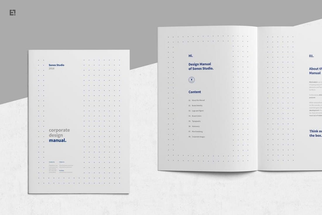 brand book template indesign free download