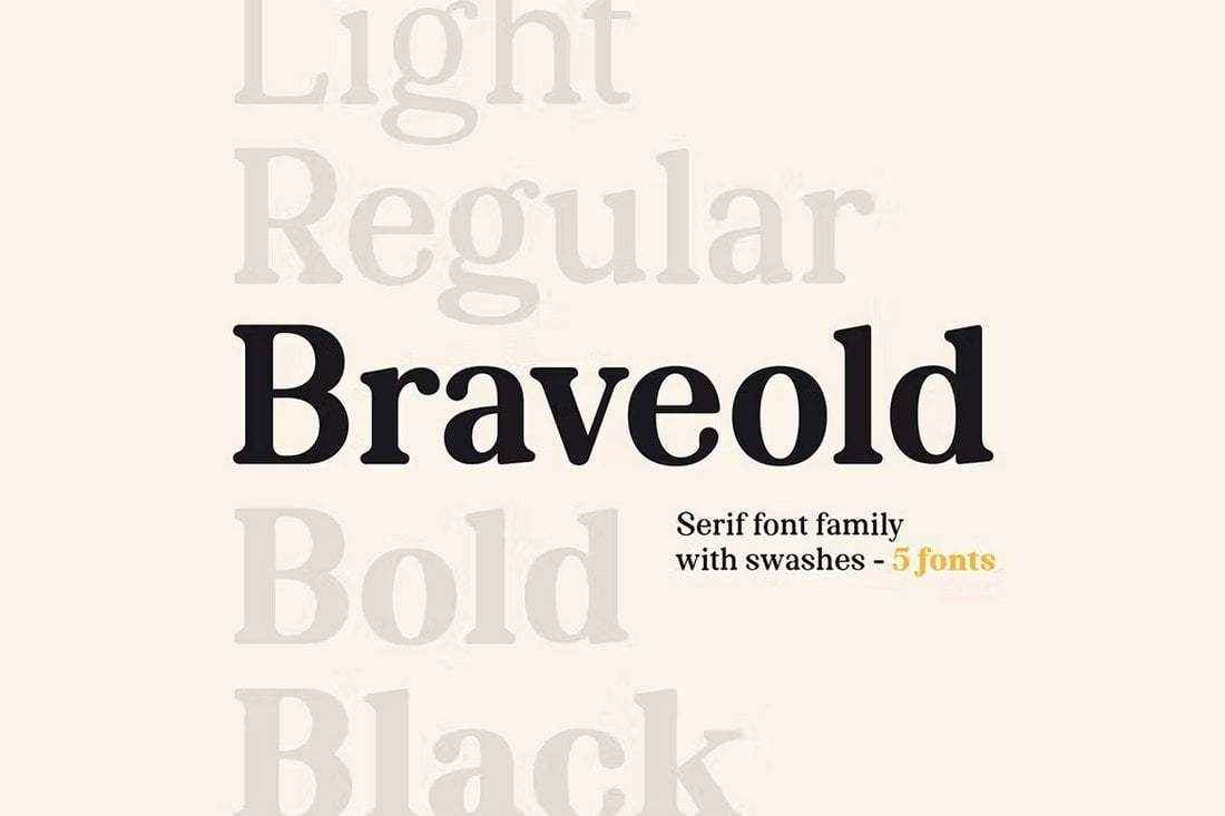 Braveold - Rangkaian Font Serif untuk Dokumen Hukum
