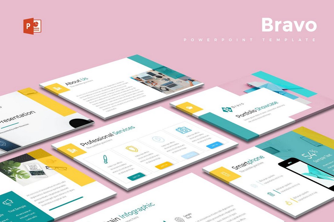 Bravo - Modern & Cool Powerpoint Template