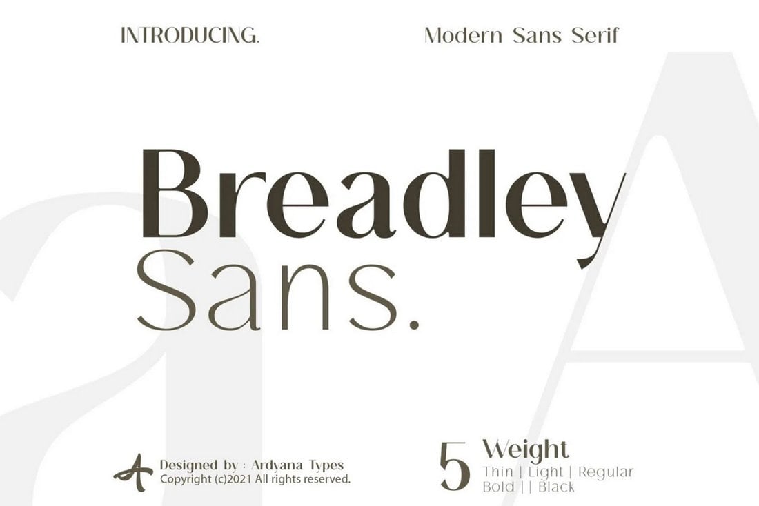 Breadley Sans - Free Minimal Corporate Font