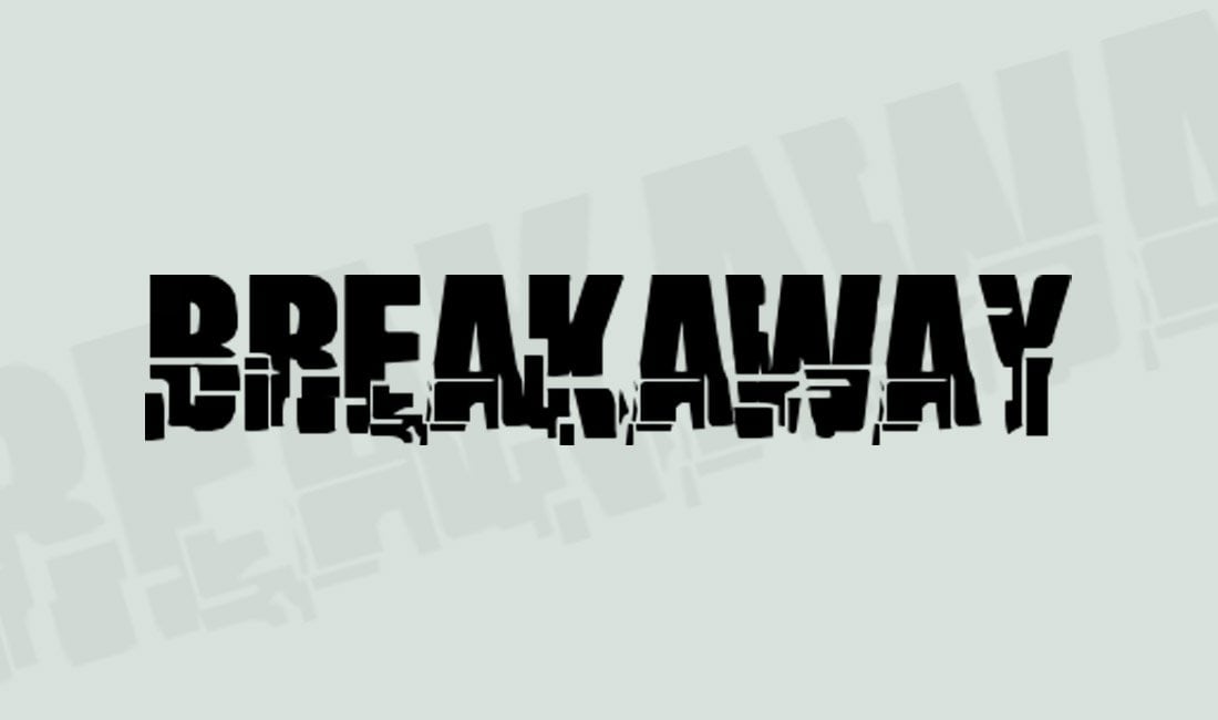 Breakaway - Free Broken Font