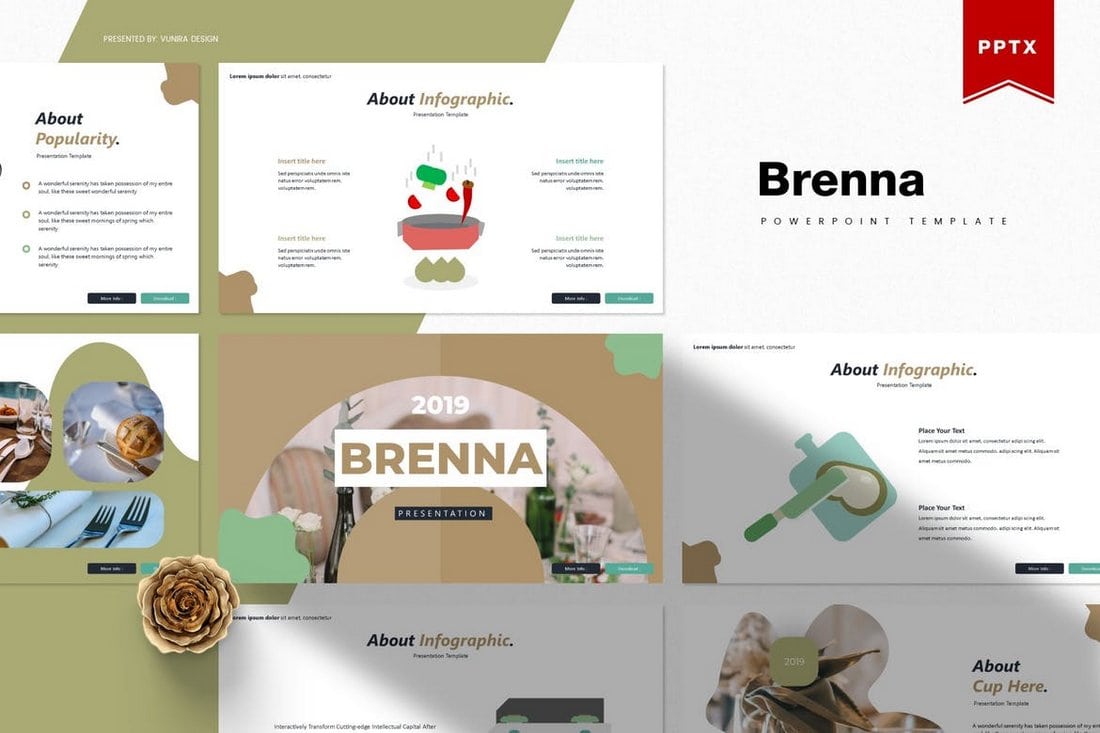 Brenna - Modern Powerpoint Template