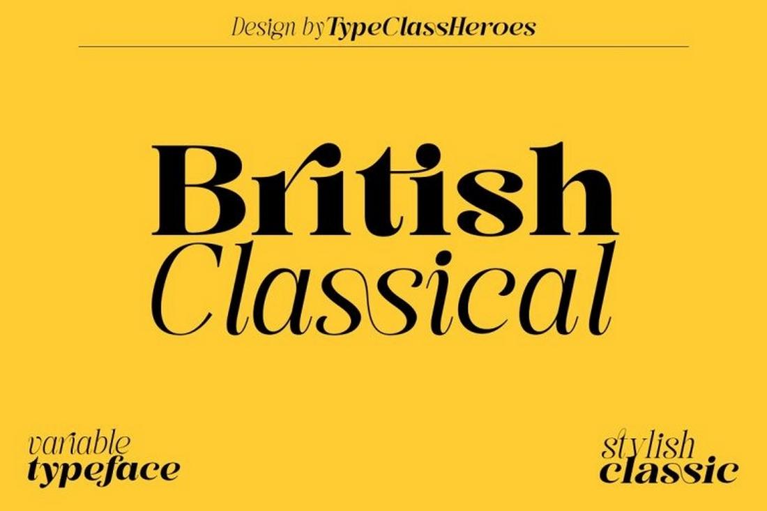 British Classical - Free Elegant Font