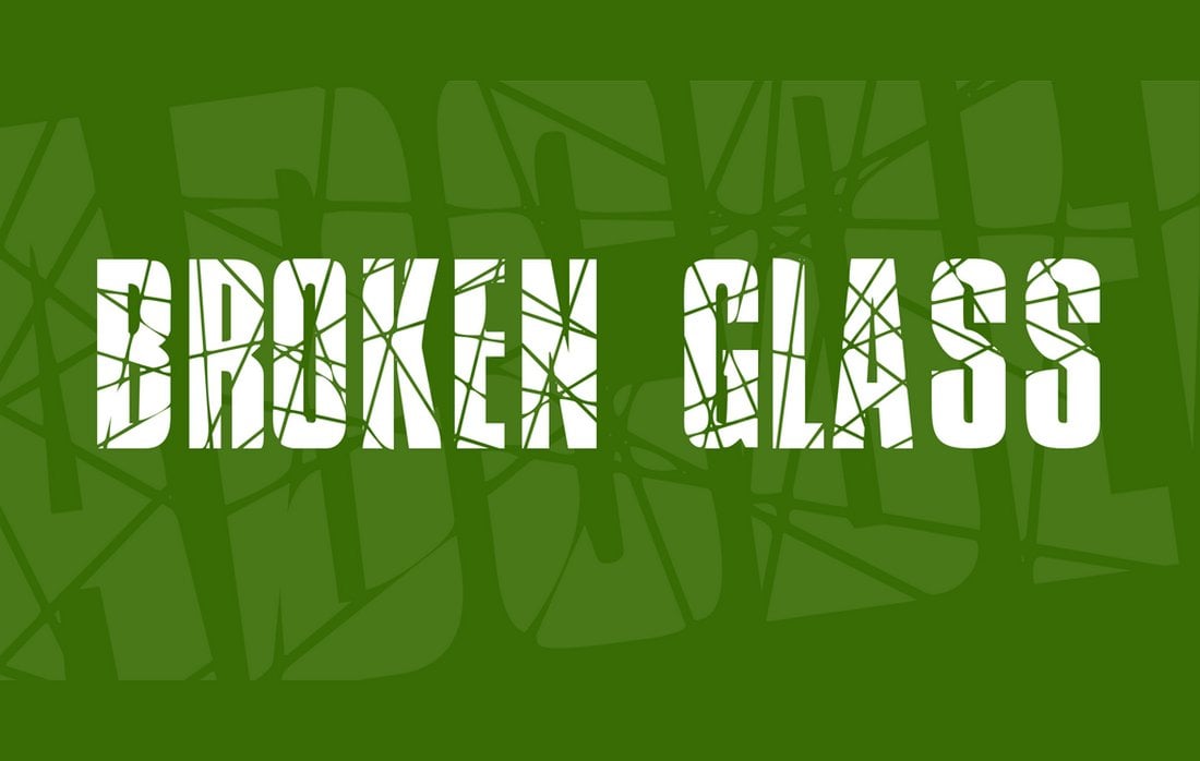 Broken Glass - Free Font