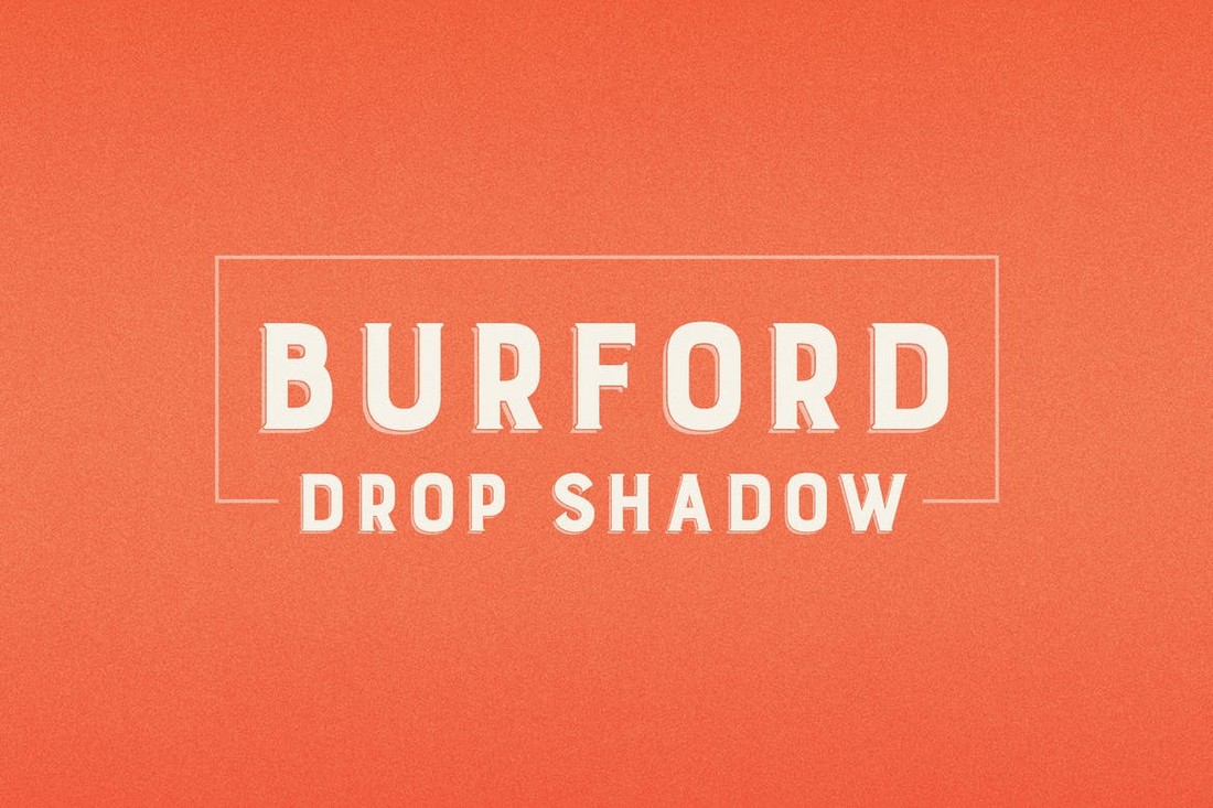 Burford Drop Shadow Font