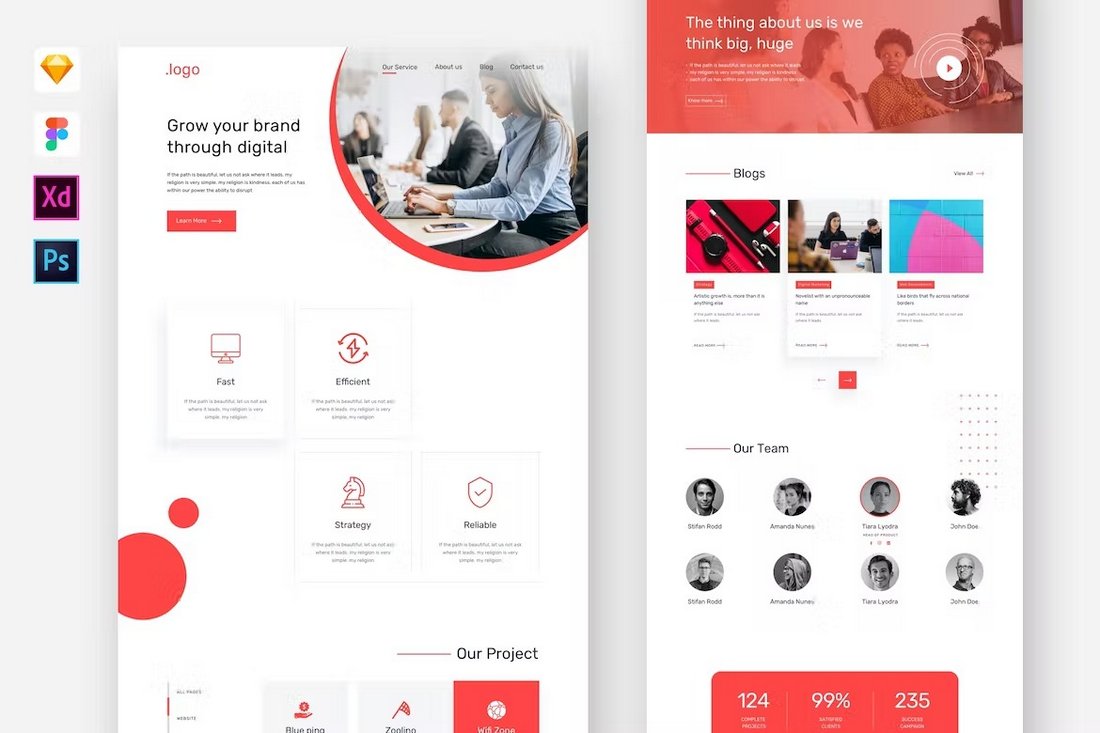 Business & Agency Figma Website Template