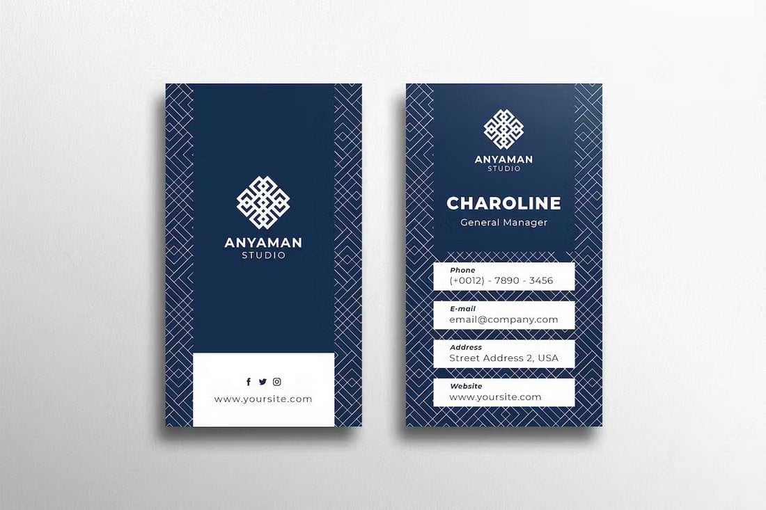 Business Card Template for Artists