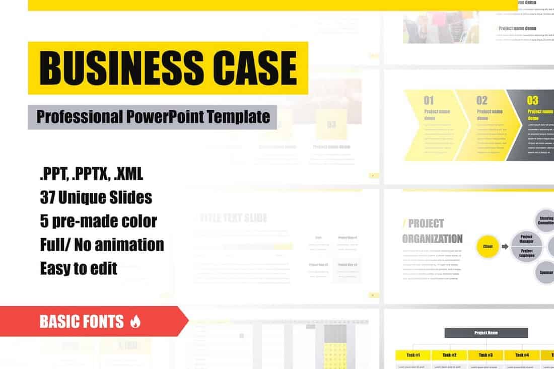23+ Business Plan PowerPoint Templates 23  Design Shack Inside Business Case Presentation Template Ppt