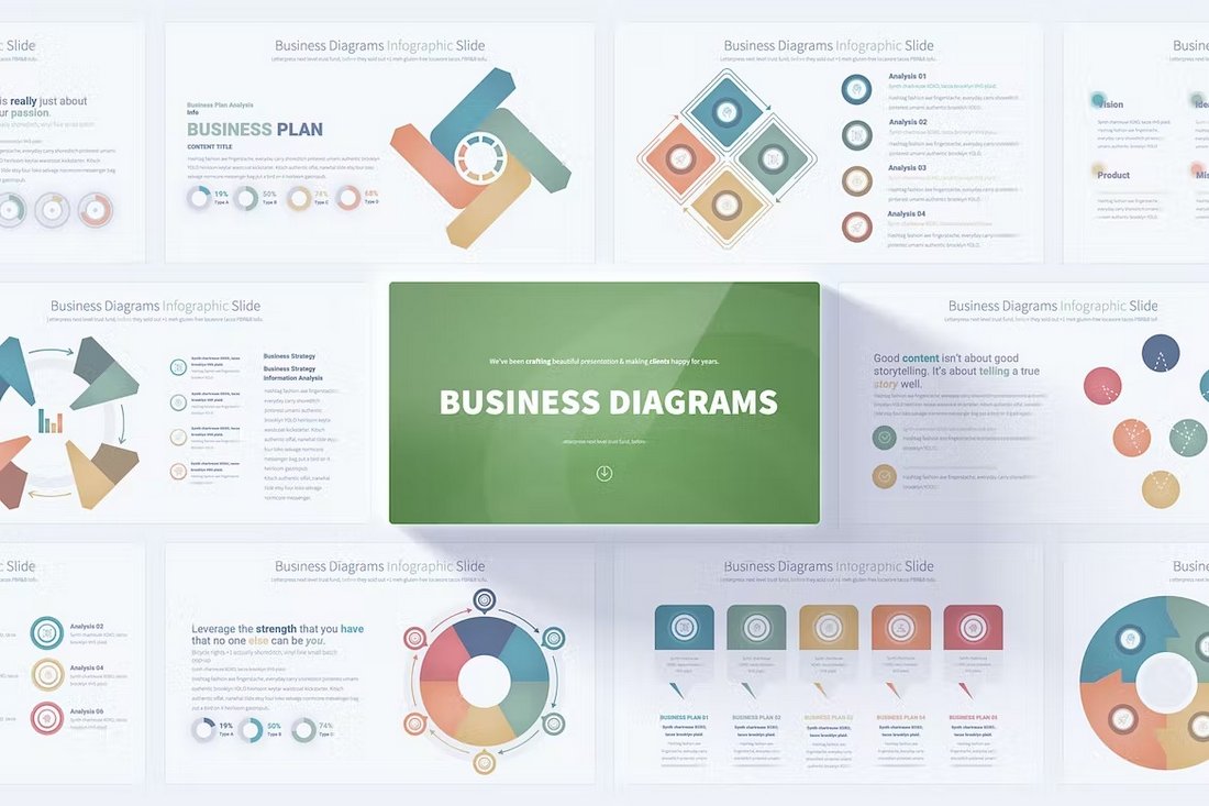 Business Diagrams Animated PowerPoint Slides